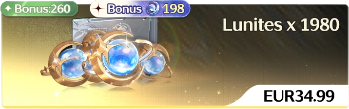 Pack Lunite 1980 bonus anniversaire Wuthering Waves 34.99€